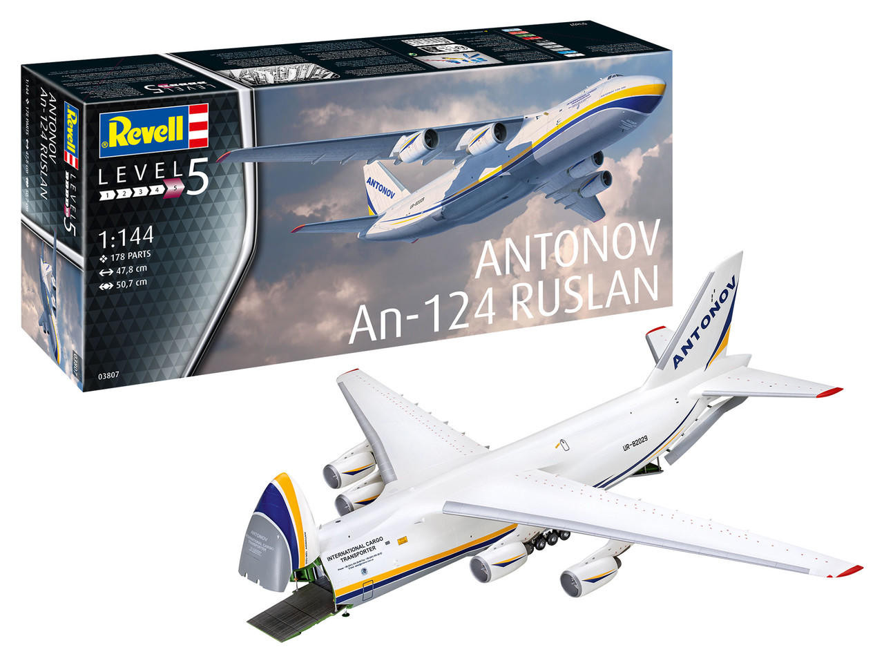 航空機・ヘリコプター Revell ANTONOV An-124 RUSLAN 1:144 Revell of Germany 03807 1:144 Antonov AN-124